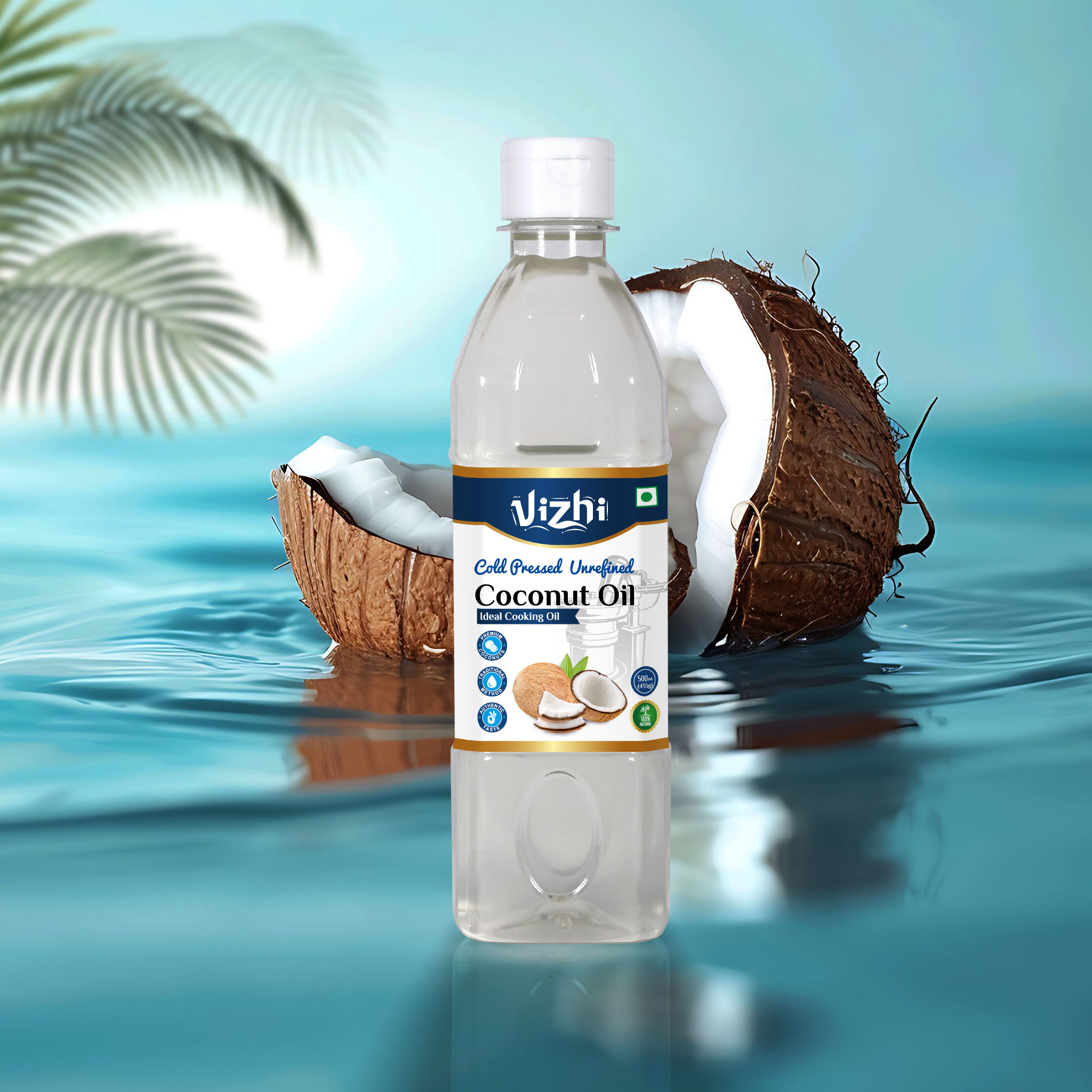 Coconut Oil - 100% Pure / Sulphur-Free / Cold-Pressed / Un-Refined
