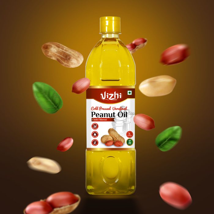 Peanut (Groundnut) Oil - 100% Pure / Cold-Pressed / Un-Refined / Chemical-Free